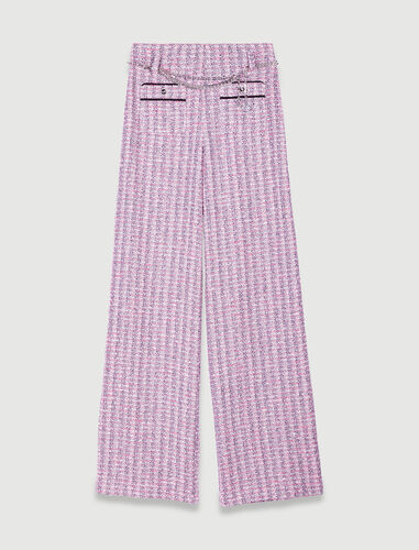 224PATRI Pantalon large en tweed