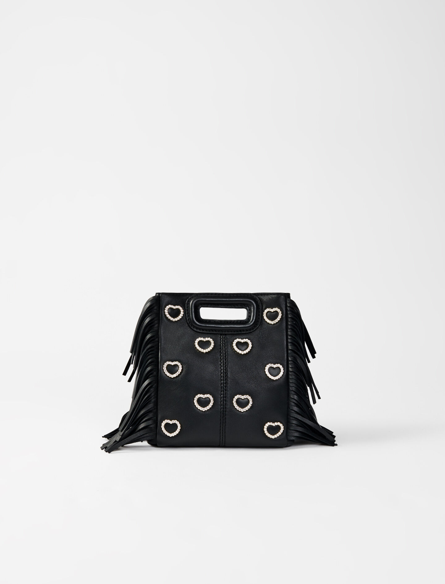 Sac M mini en cuir et strass Maje
