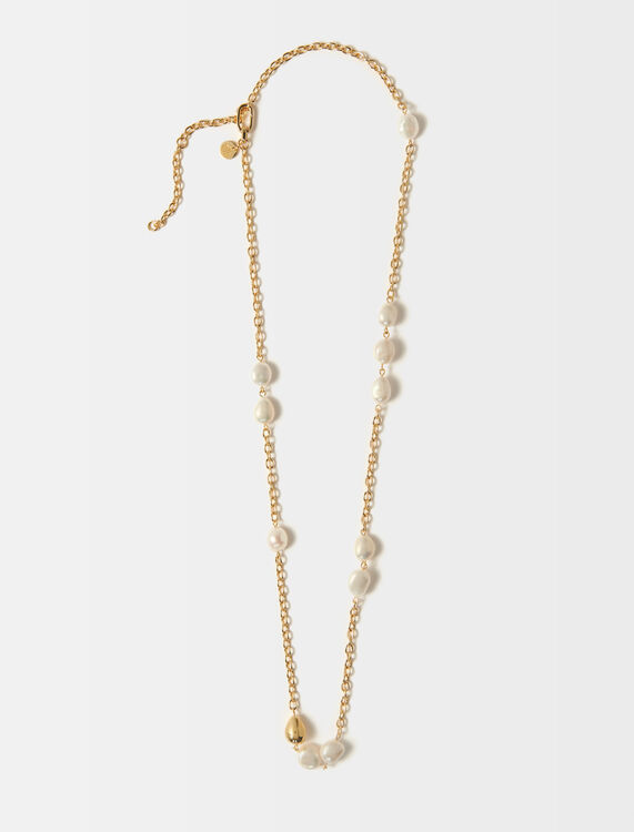 Collier chaine à perles de culture - Bijoux_Colliers - MAJE