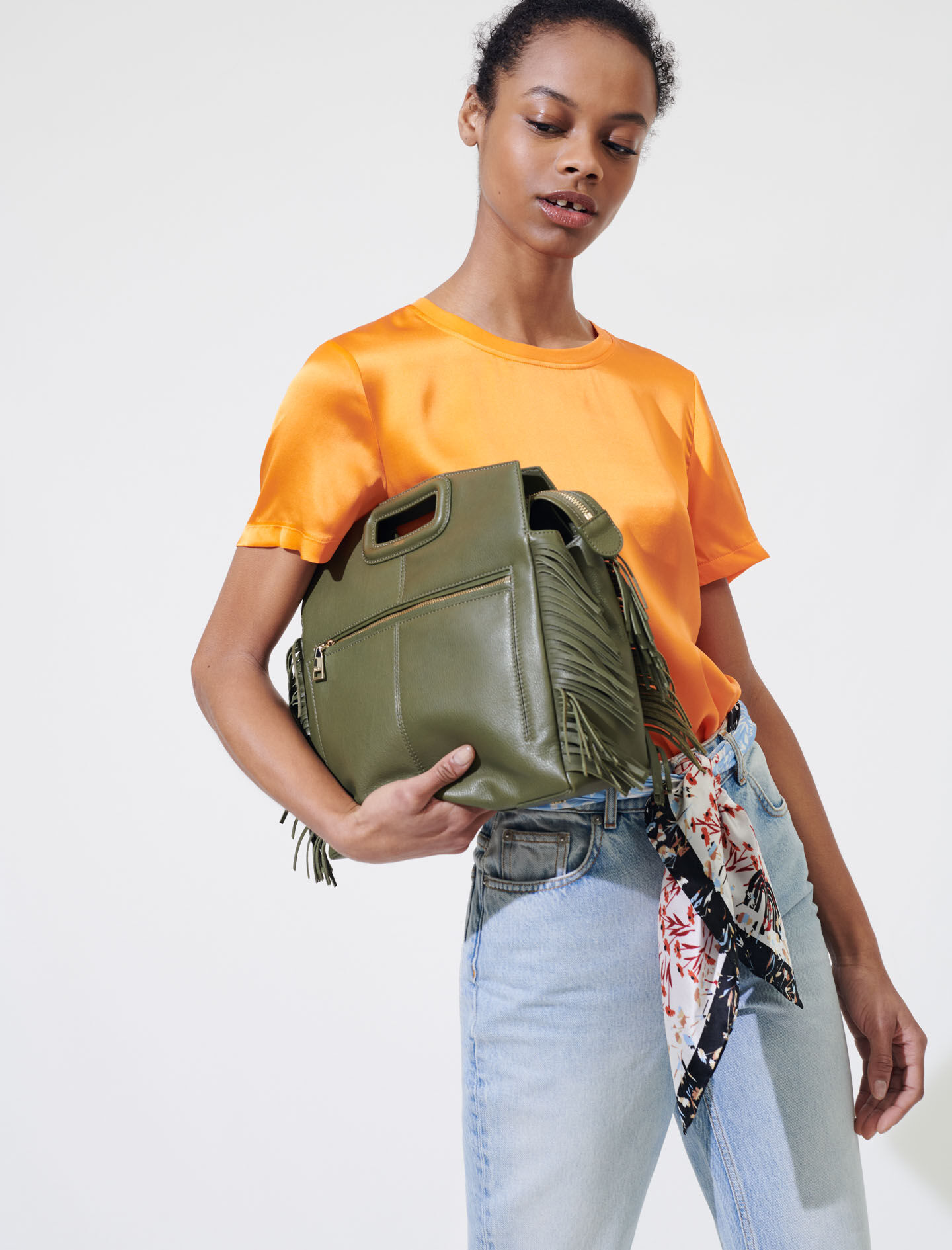 Sac hot sale cuir maje