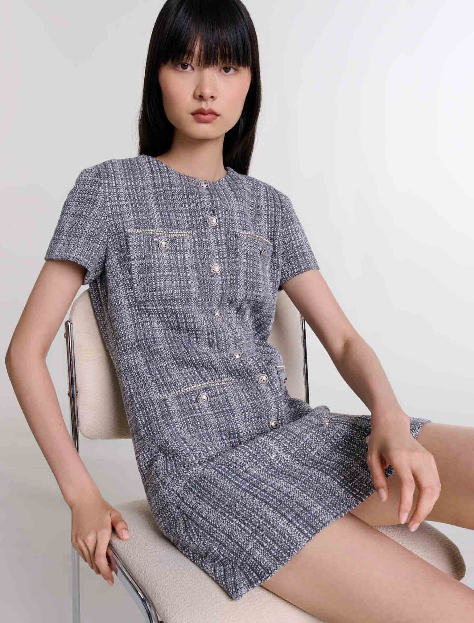 Robe en tweed