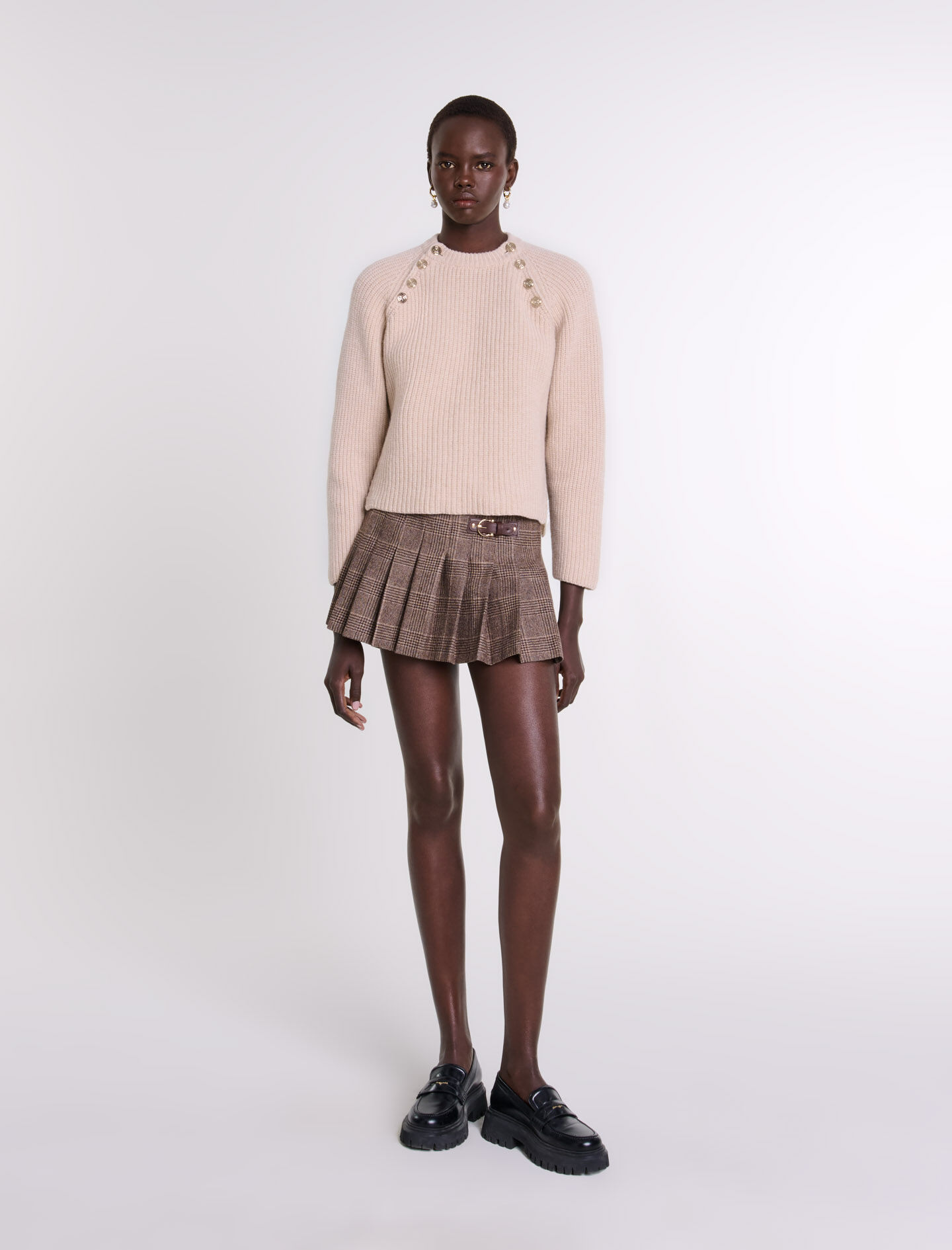 Pull cotele en laine Pulls Maje