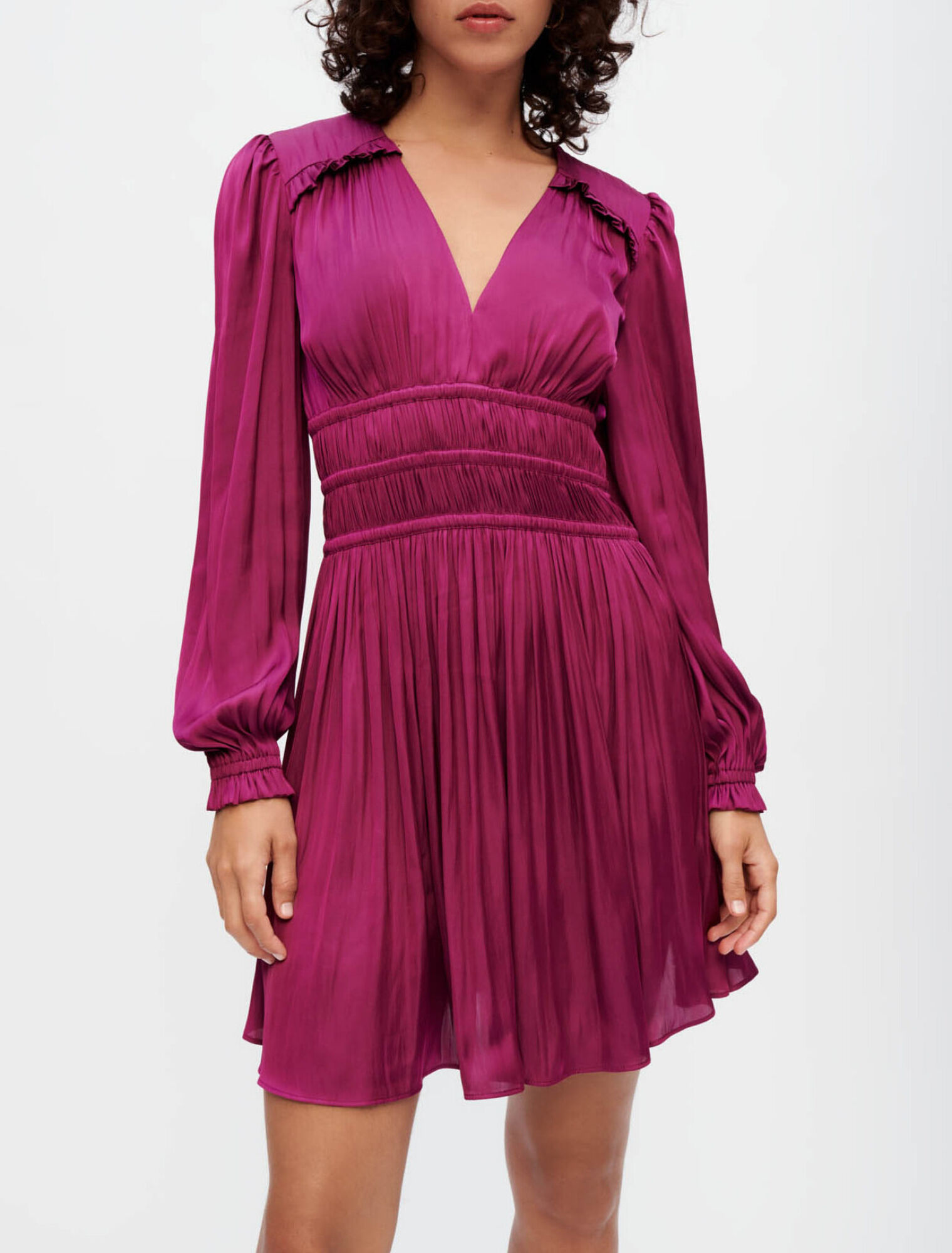 Robe en satin fluide