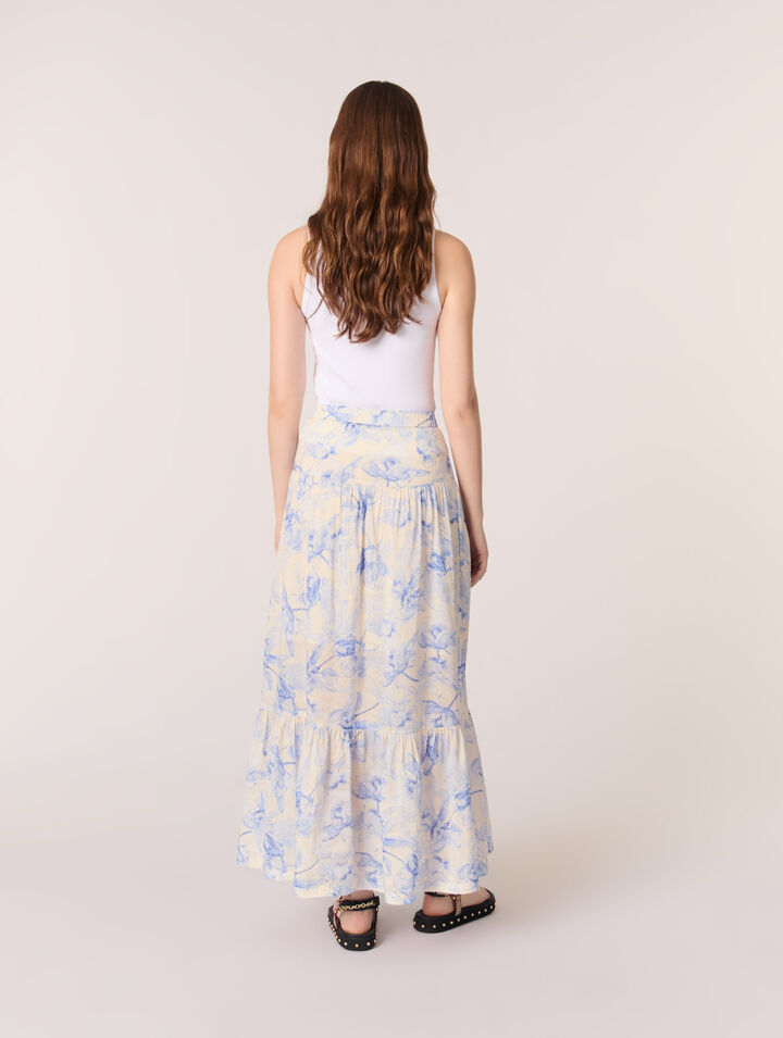 Jupe longue imprimé floral