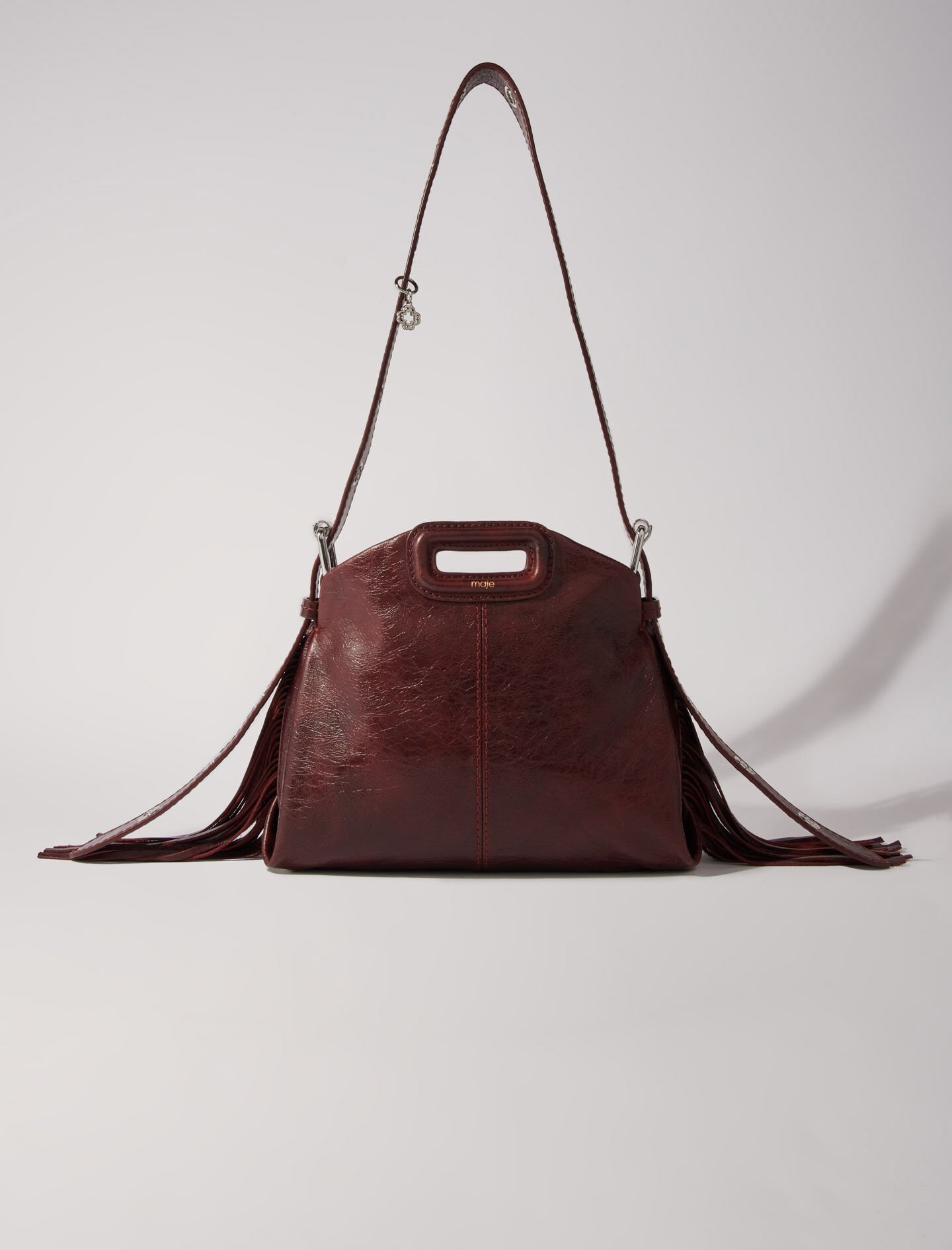 Sac Miss M Mini en cuir craquele Miss M Mini Maje