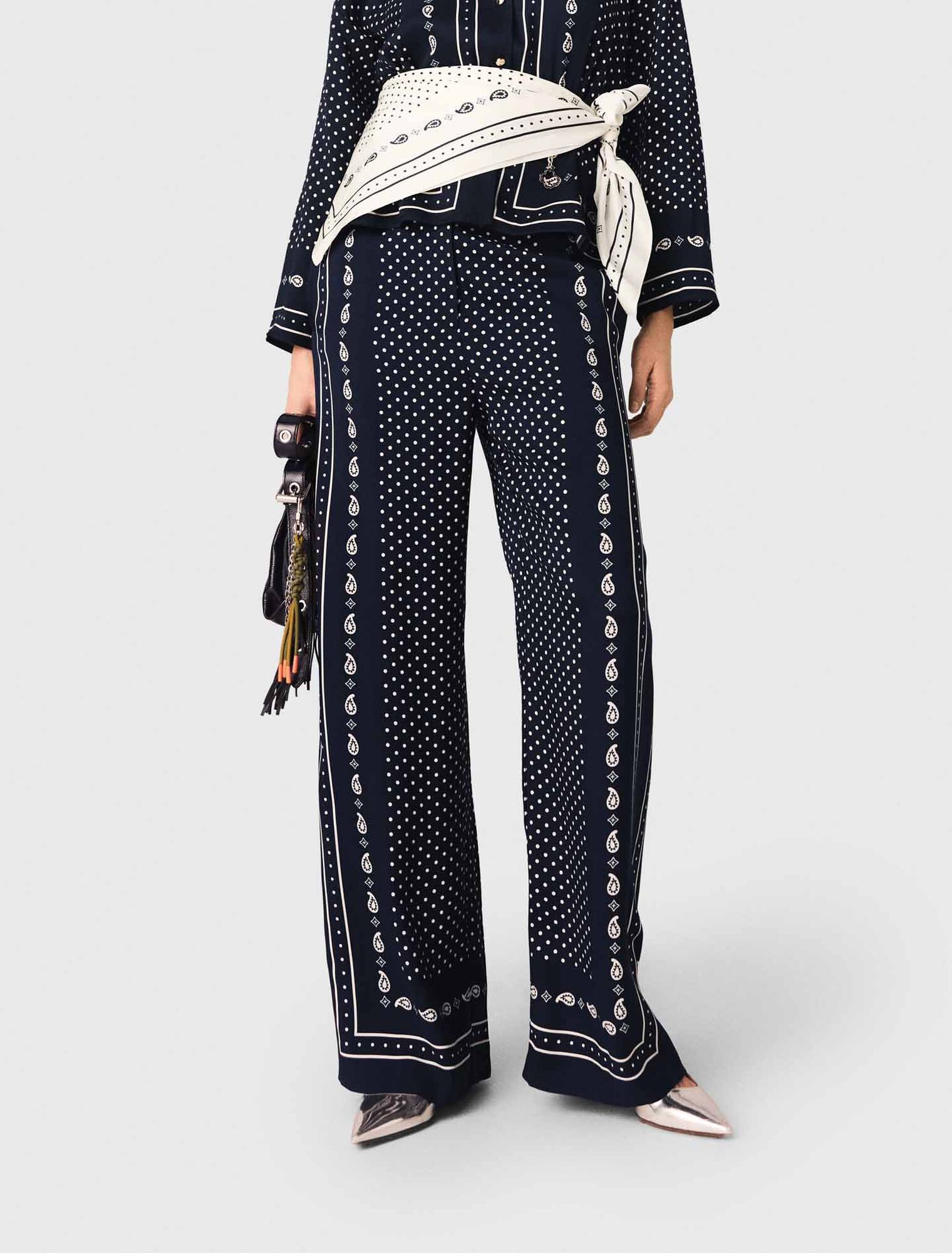 Pantalon fluide imprim&eacute;