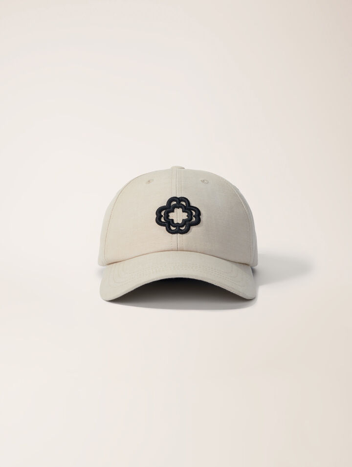 Casquette en lin et coton