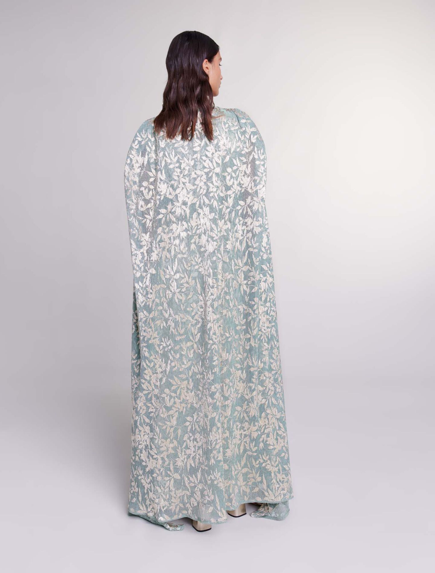 Robe longue à cape