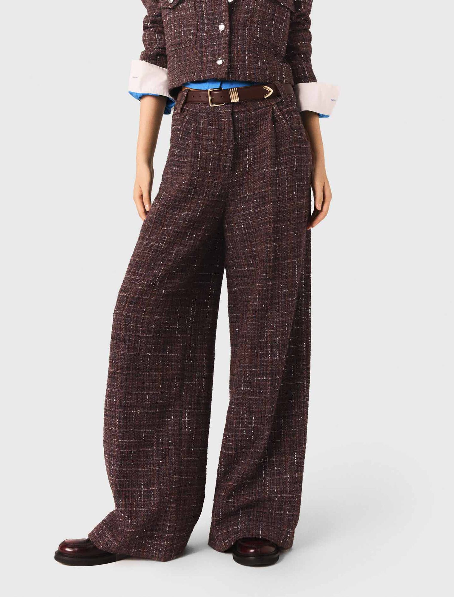 Pantalon en tweed