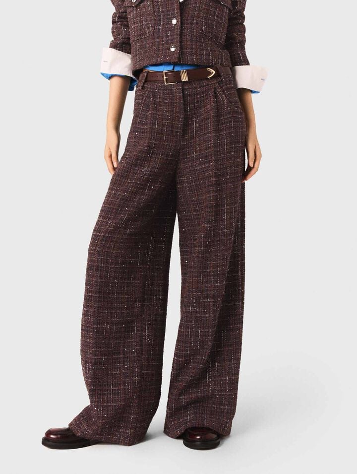 Pantalon en tweed