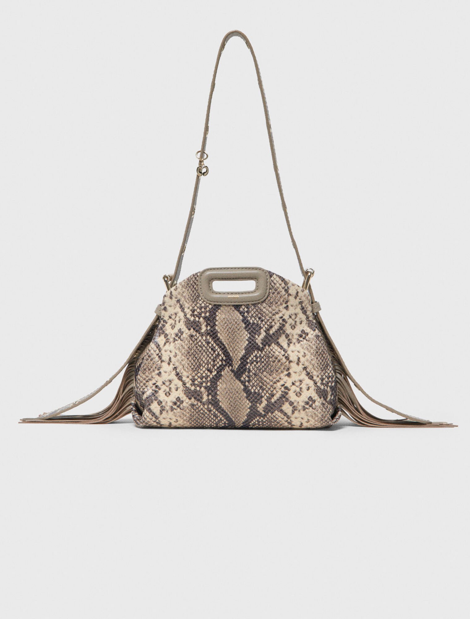 Sac Miss M mini emboss&eacute; python