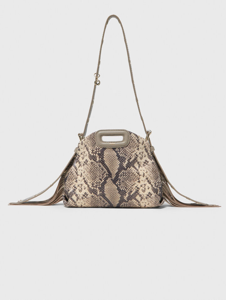 Sac Miss M mini emboss&eacute; python