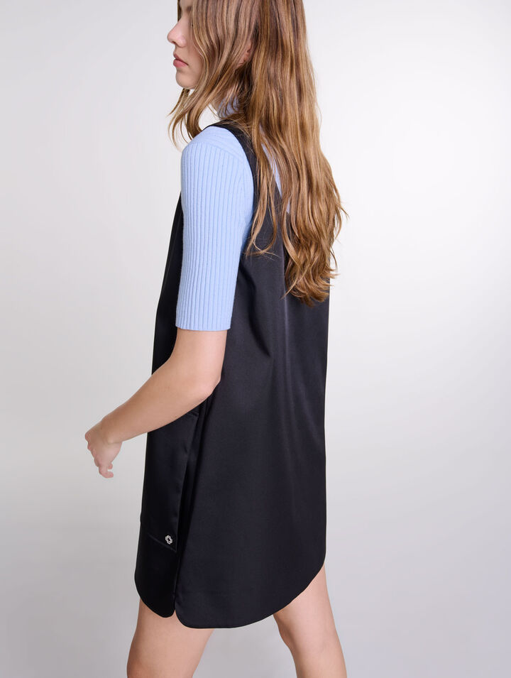 Robe chasuble en satin