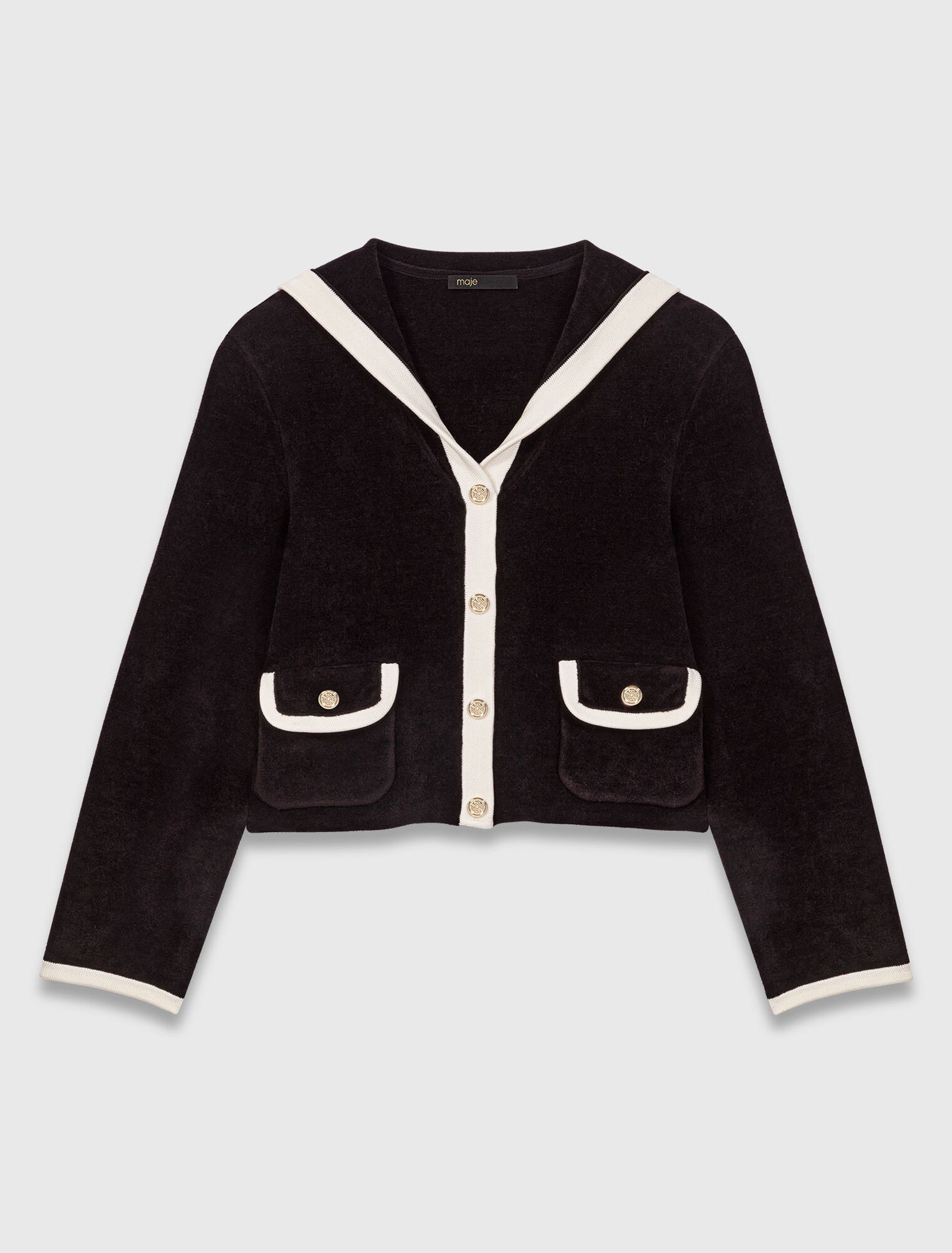 Cardigan effet velours