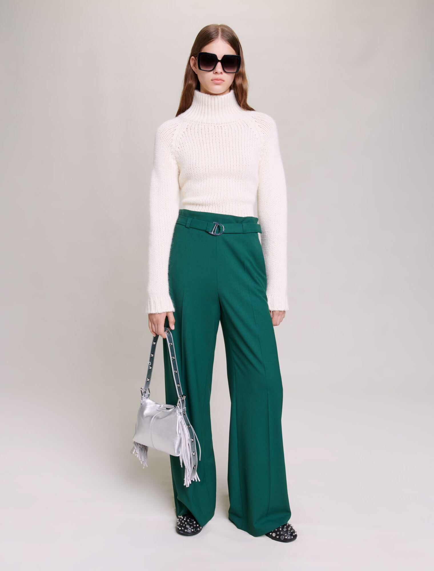 Pantalon de tailleur large