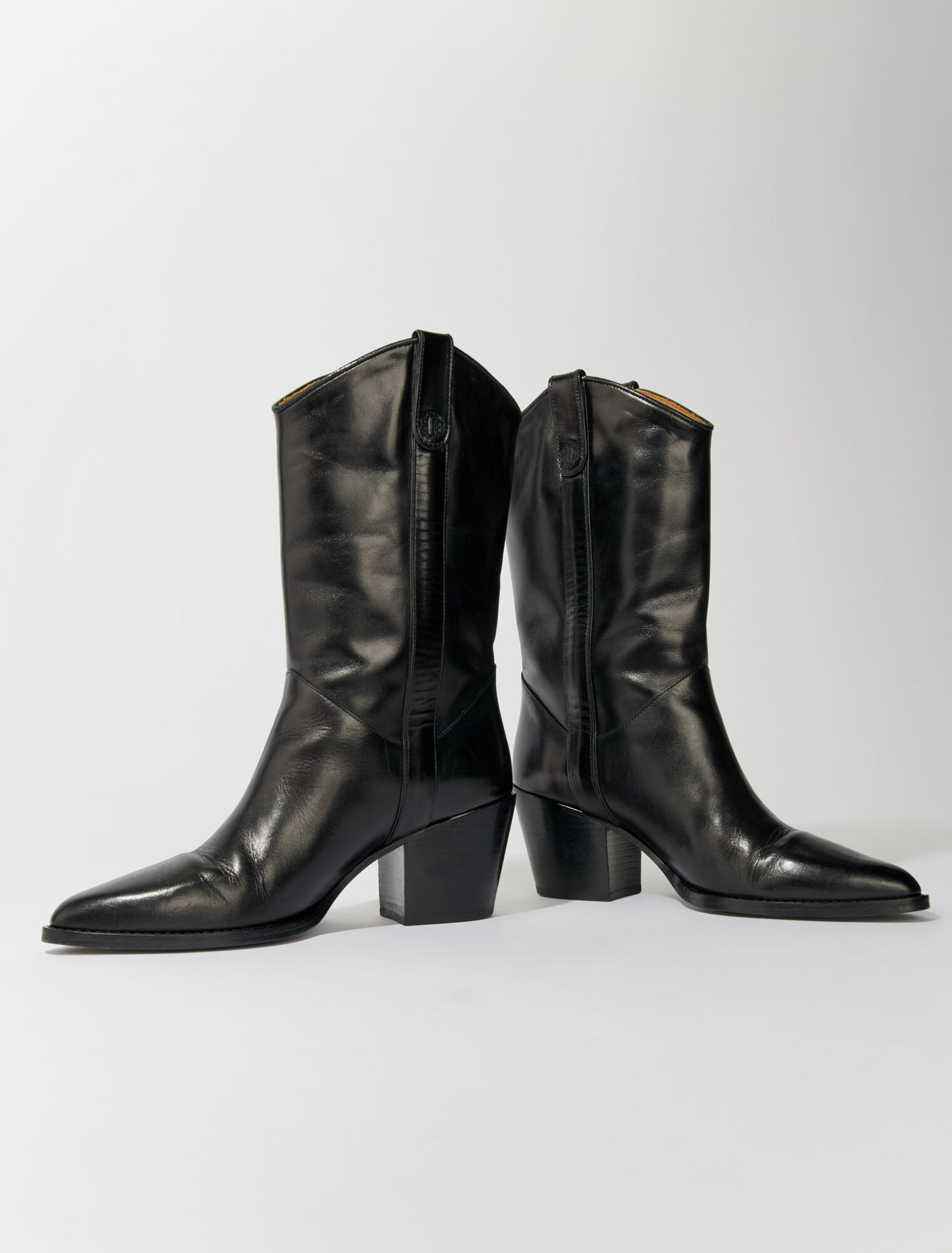 Bottes western en cuir