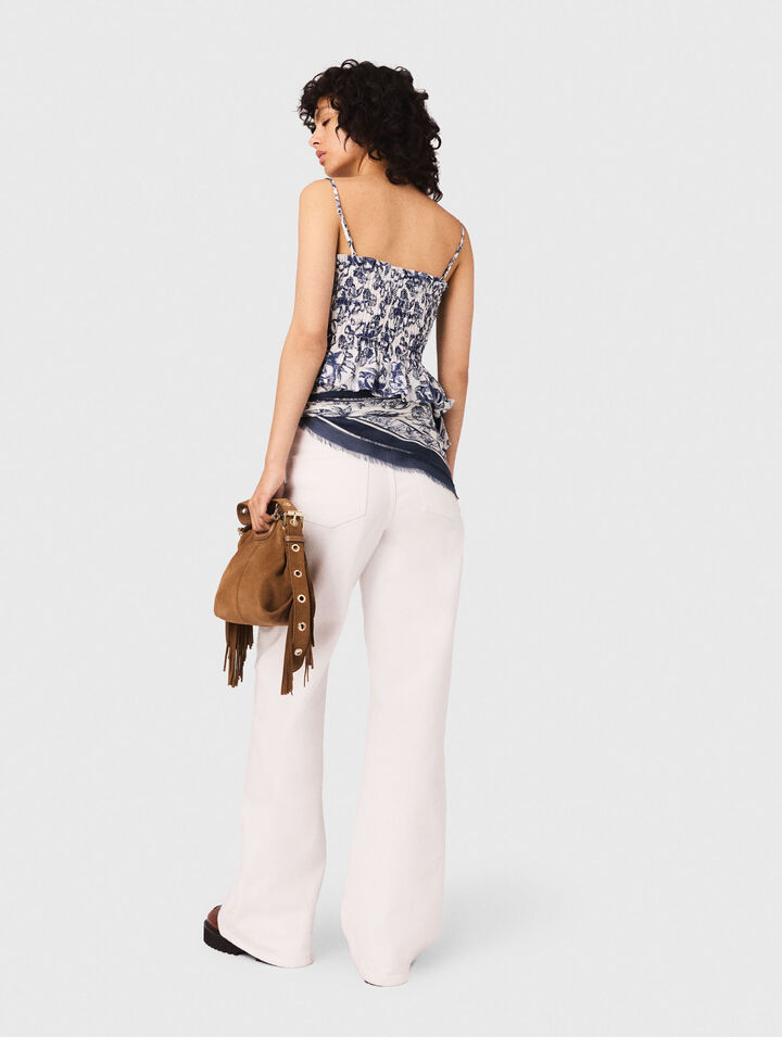 Top smocke imprim&eacute;