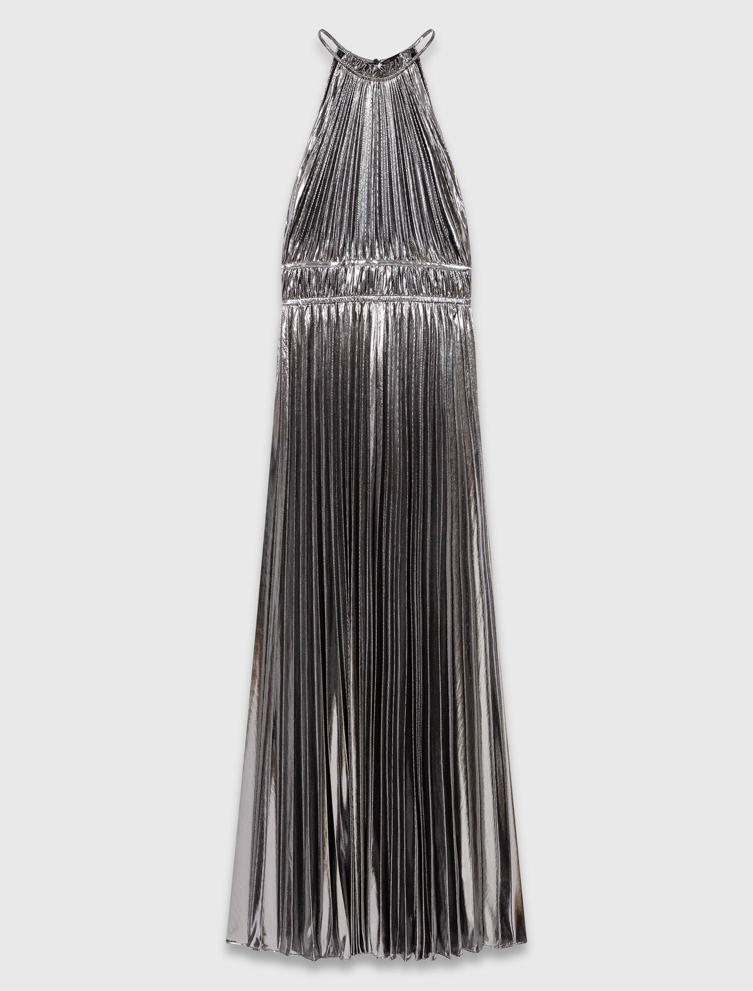 Robe longue plissée