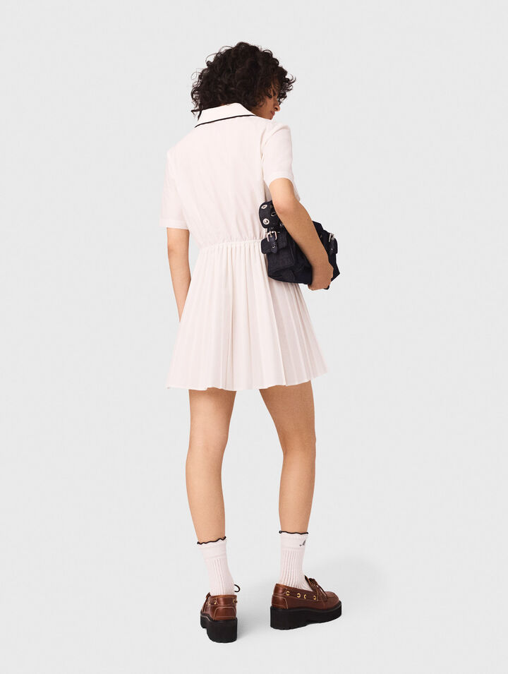 Robe chemise manches courtes