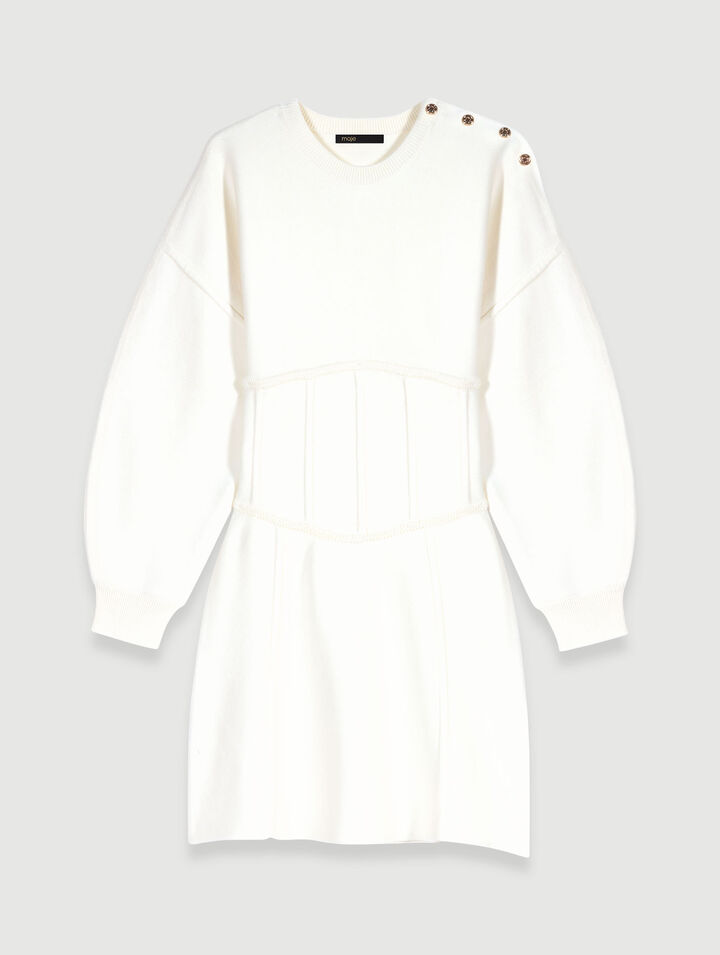 Robe pull effet corset