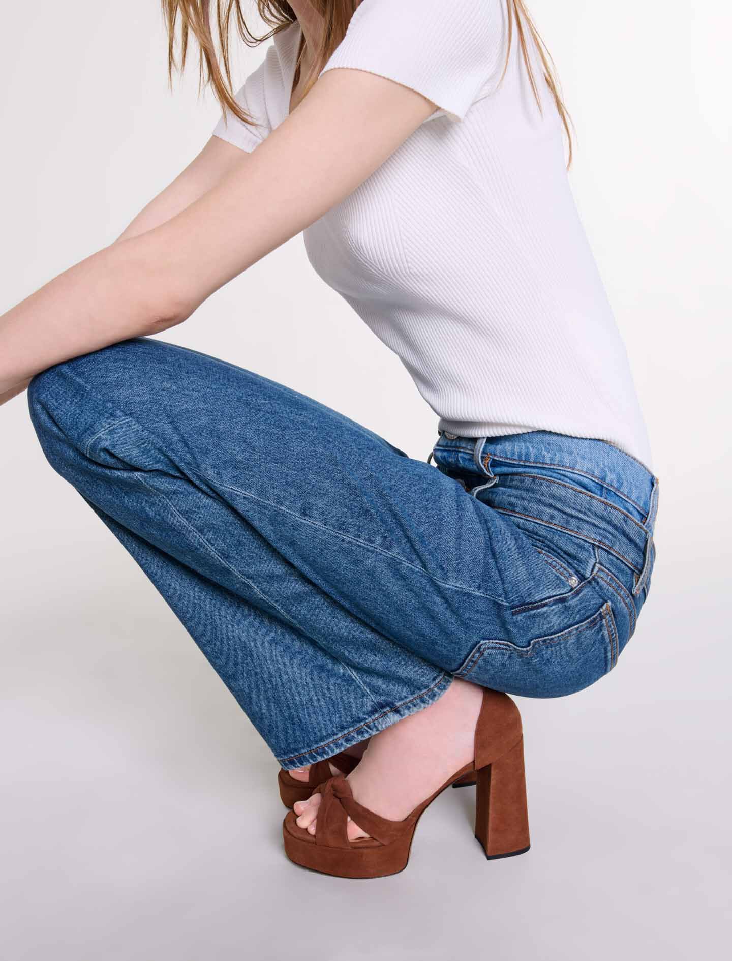 Sandales en suede a plateformes