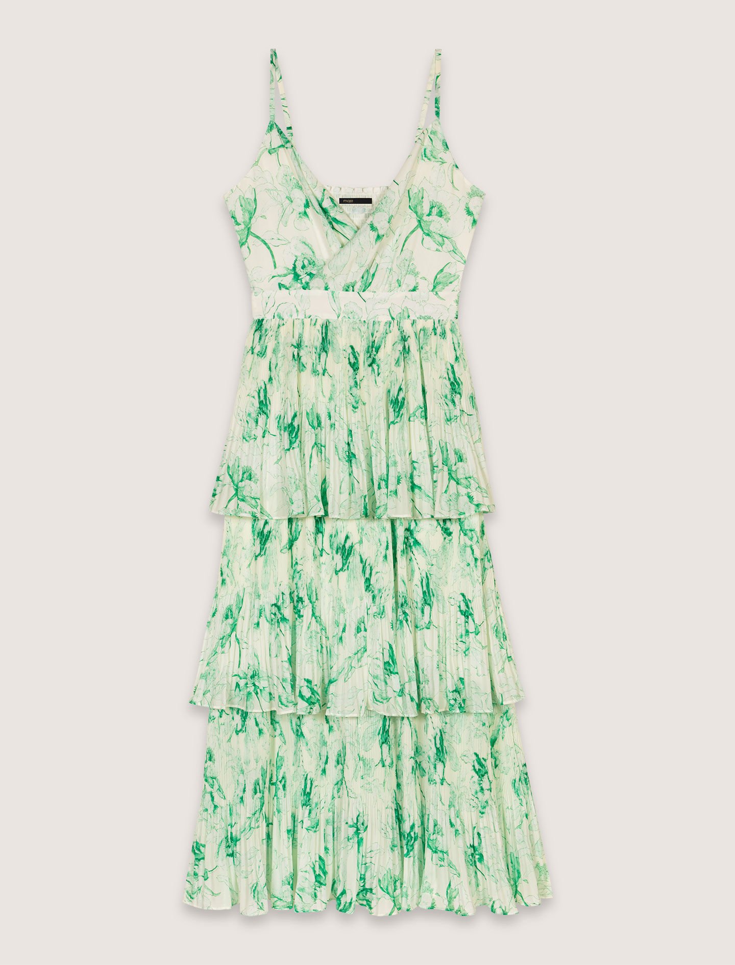 maje★ ROBE LONGUE A VOLANTS ワンピース Robe longue à volants bleu pour femme | Maje