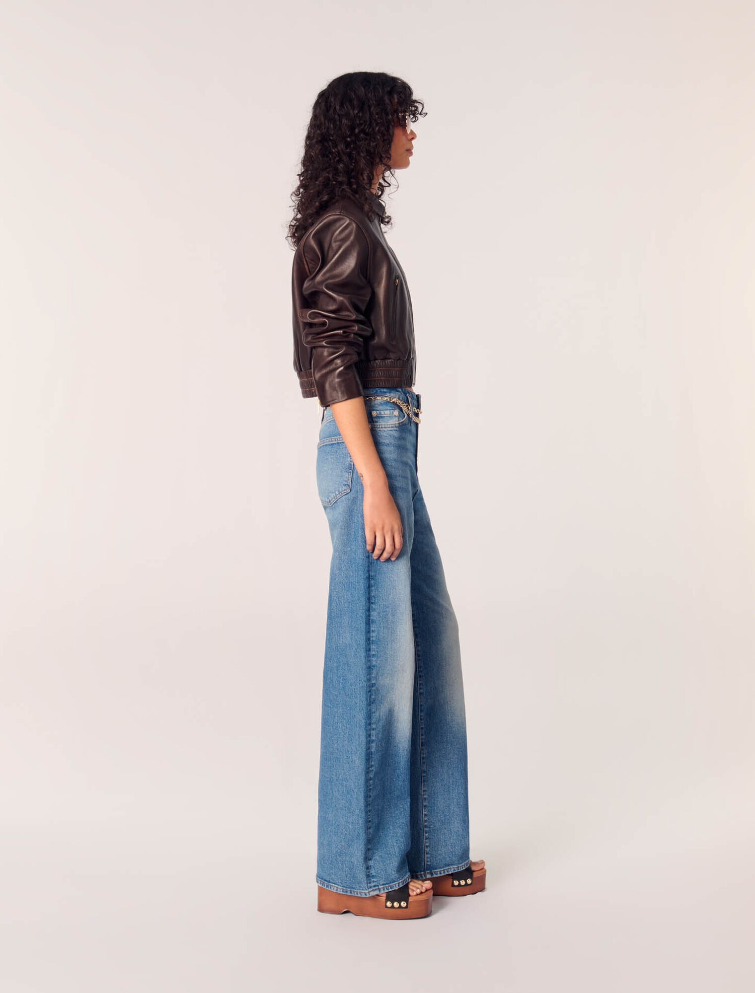 Blouson en cuir vintage