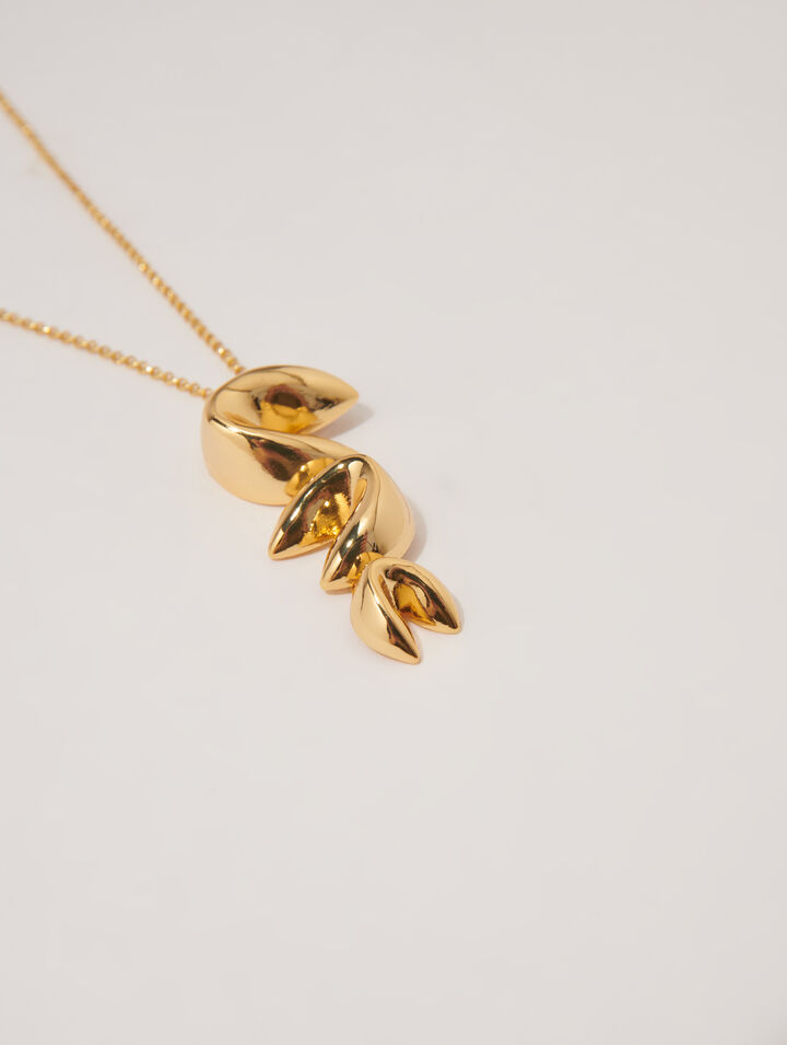 Collier long fortune cookie