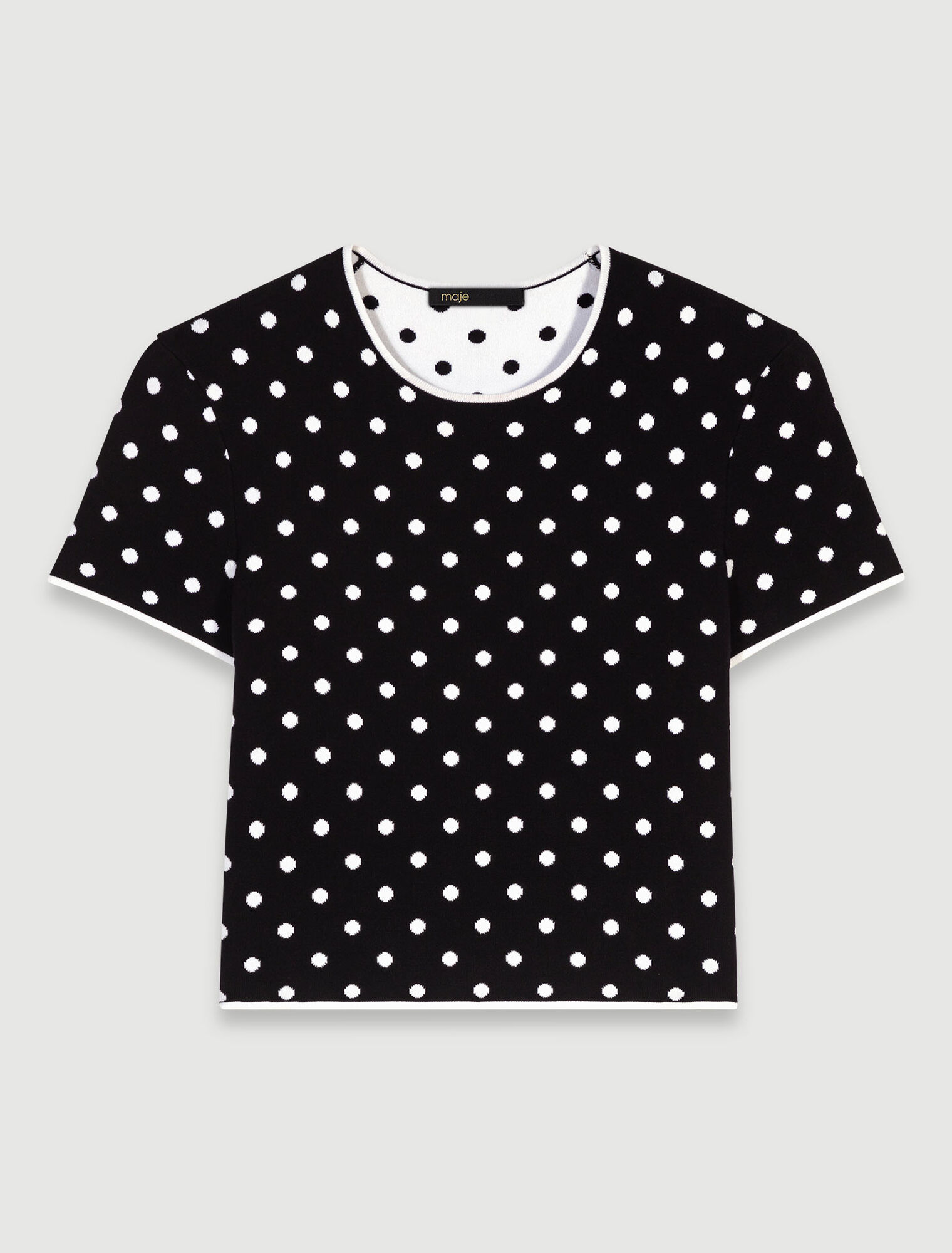 Top en maille jacquard 
