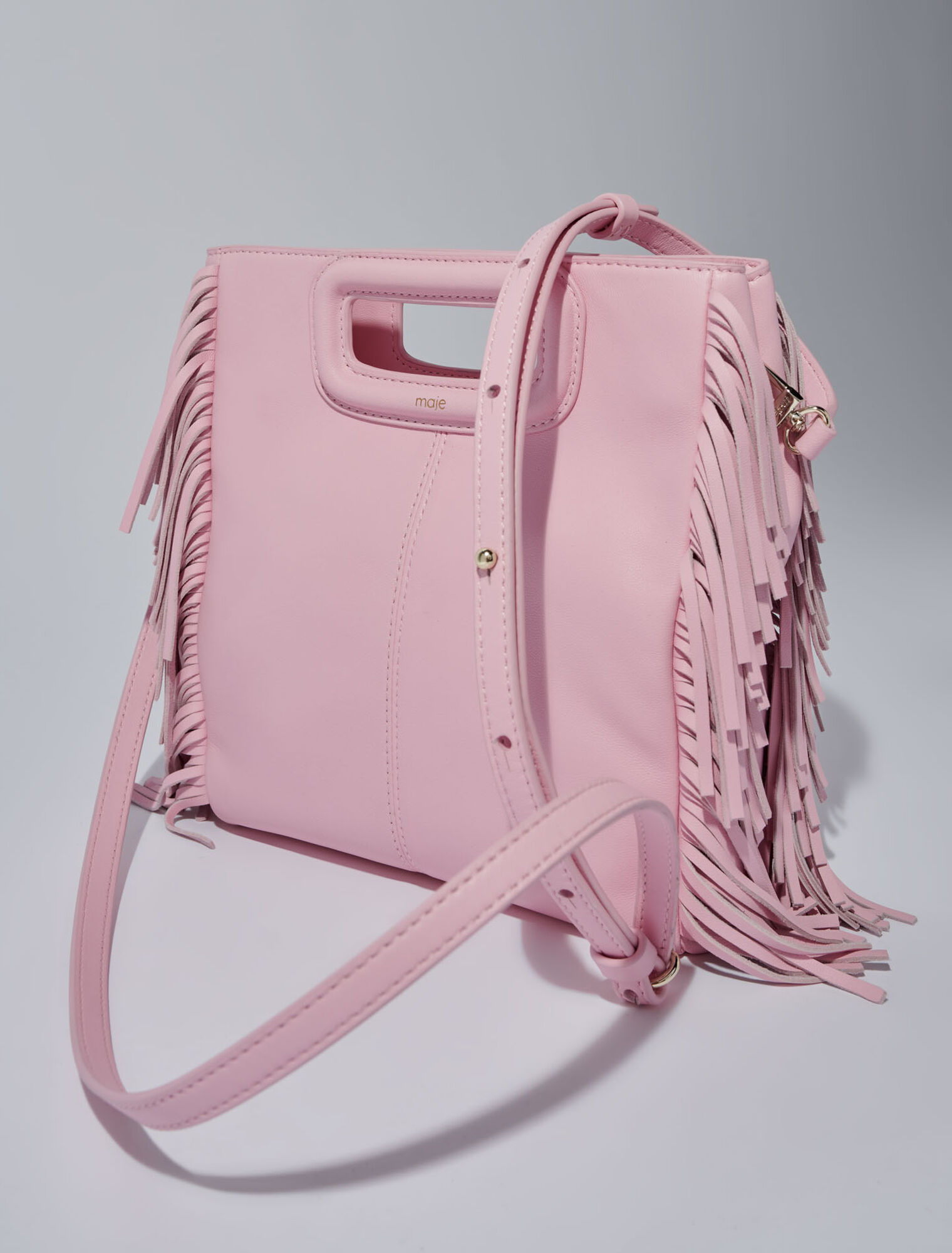 Sac M en cuir à franges