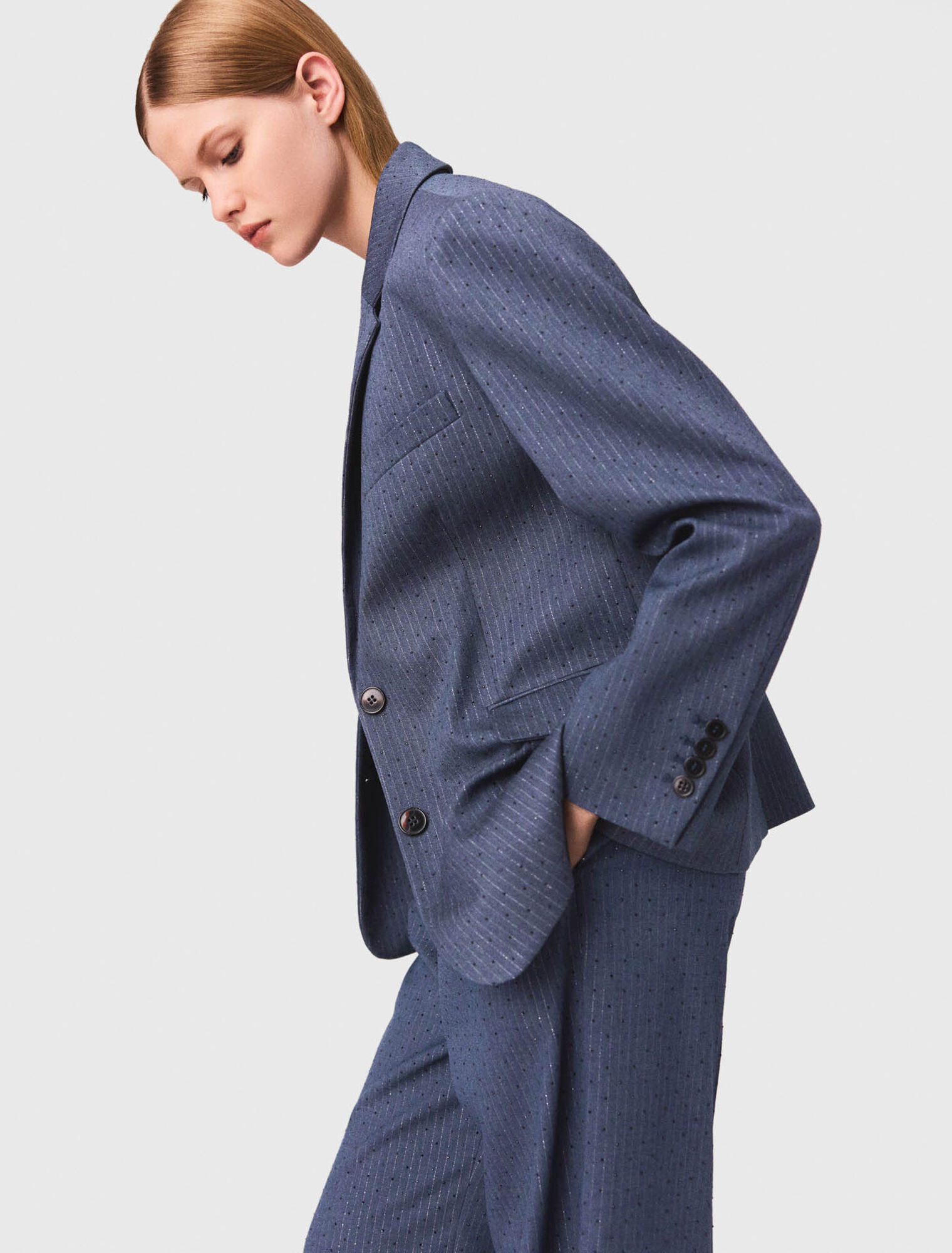 Veste de tailleur à strass