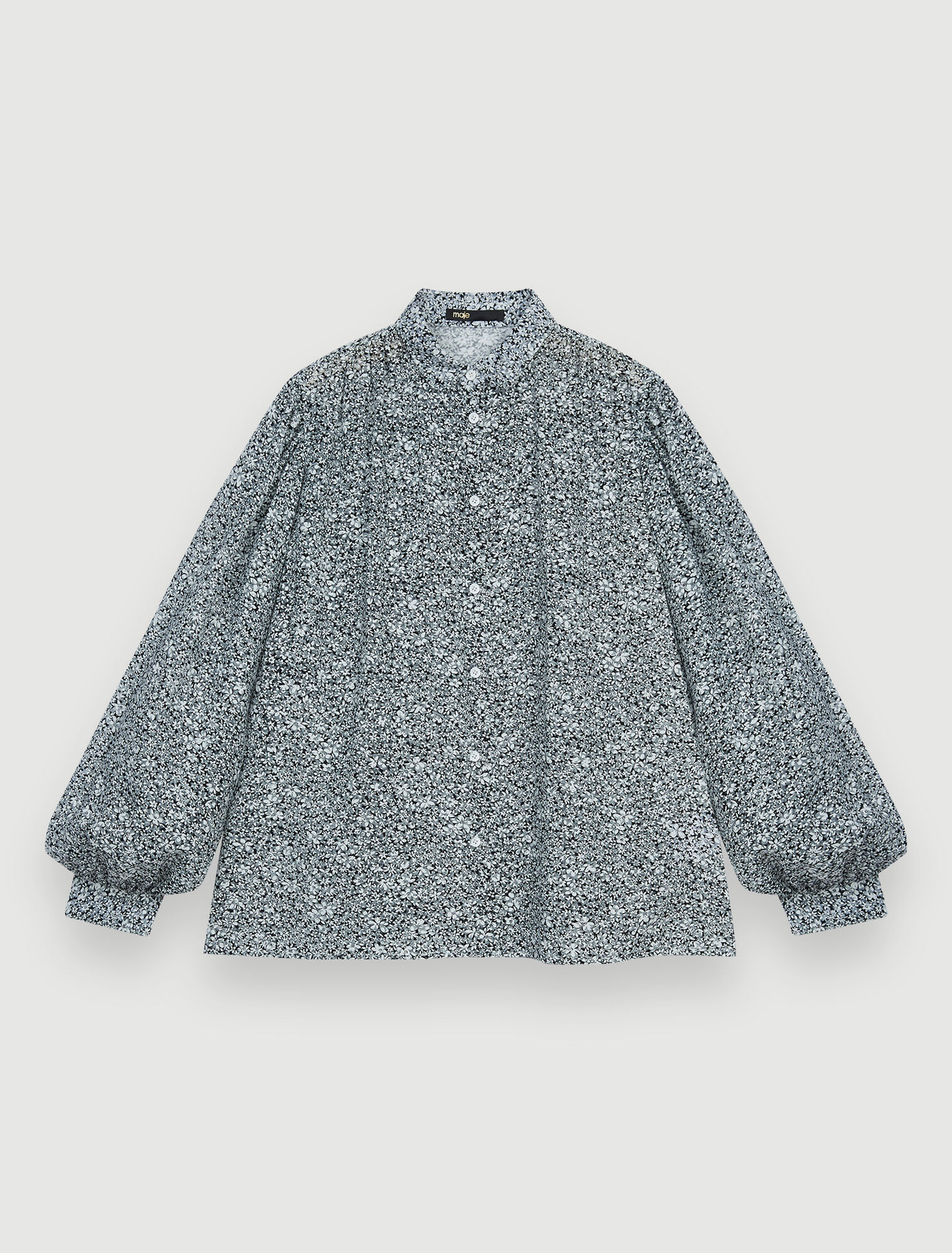 Chemise basculée en jacquard imprimé