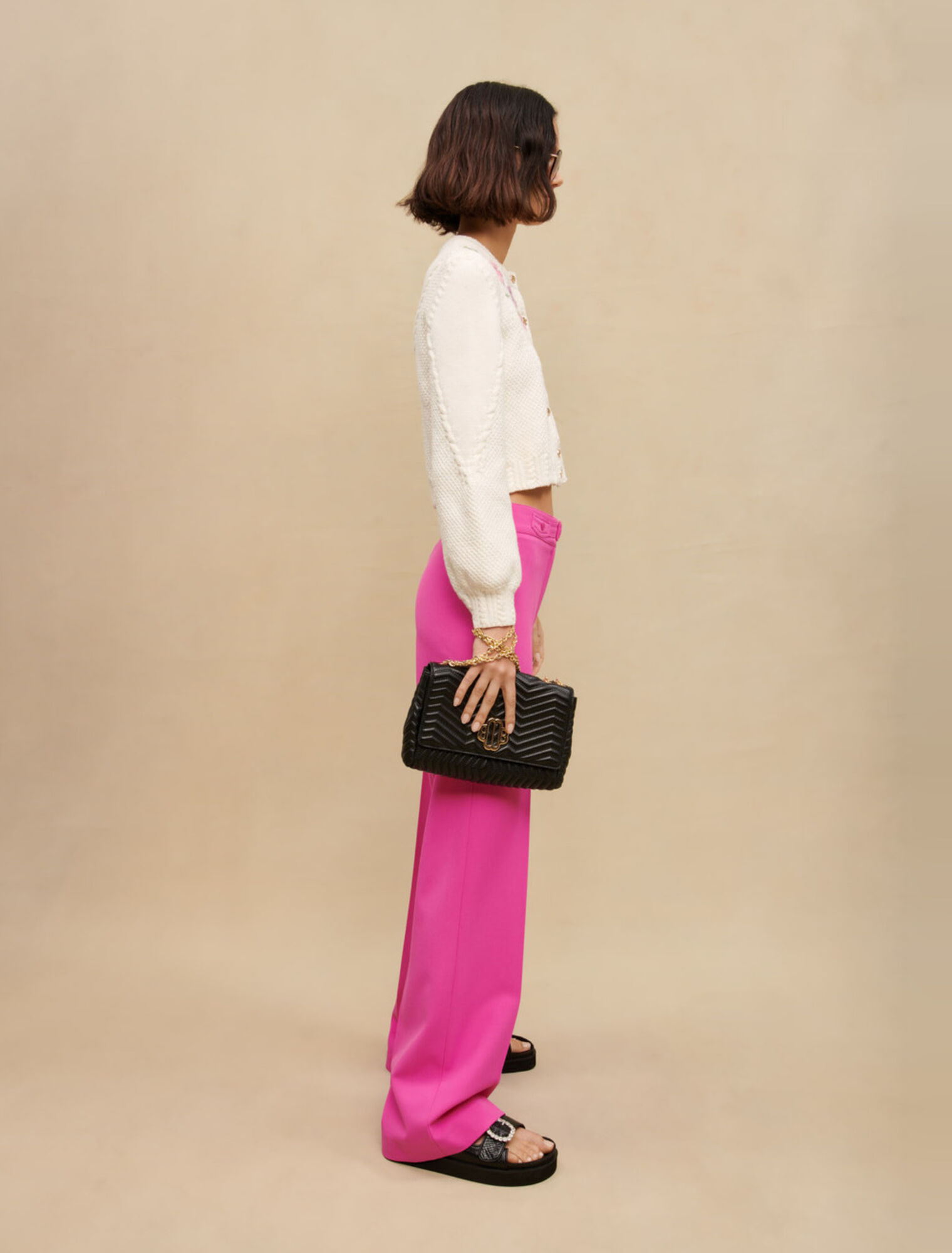 Pantalon de tailleur large