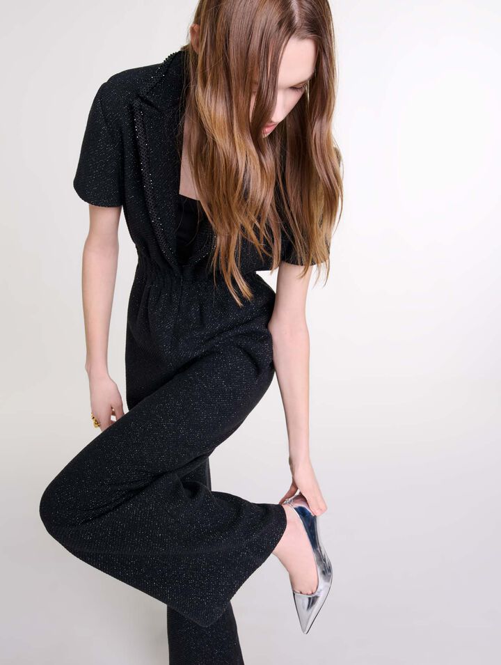 Combinaison pantalon en tweed