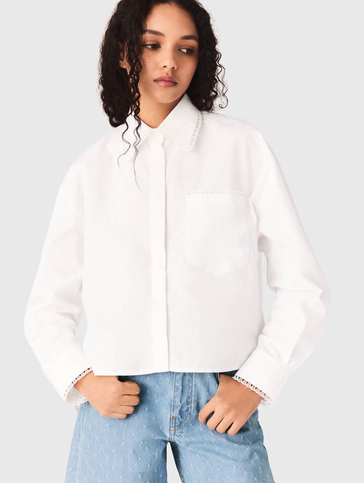 Chemise à col croquet