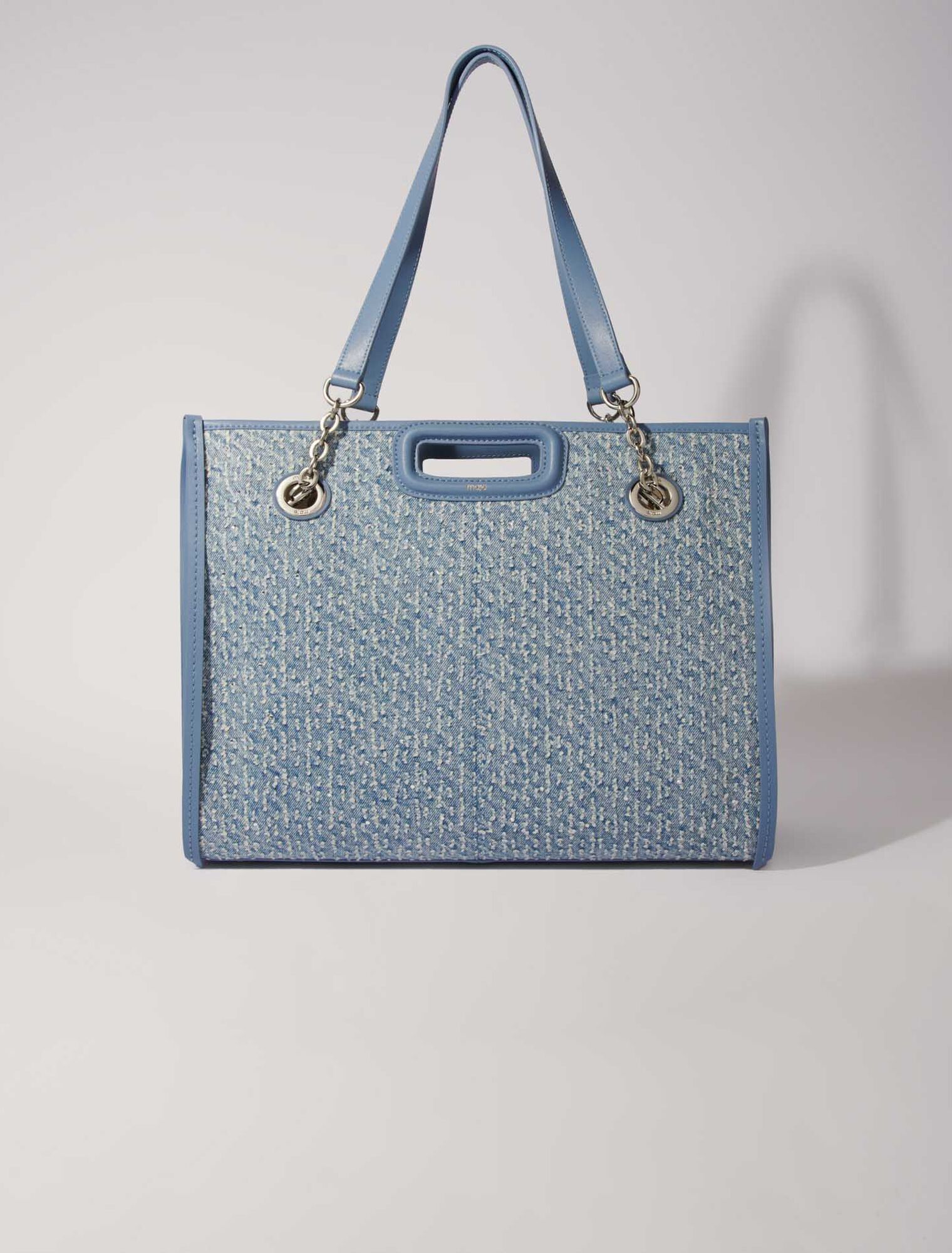 Cabas en toile denim et strass