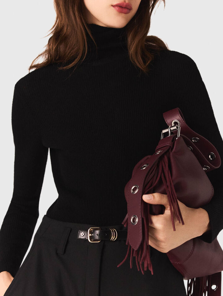 Sac Miss M en cuir lisse