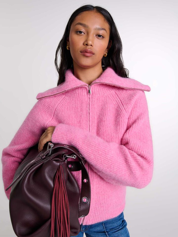 Cardigan en laine mélangée