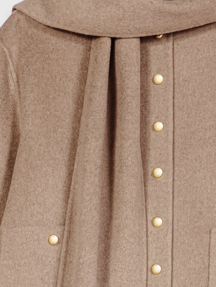 Manteau court en double face