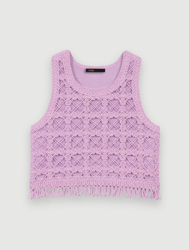 Top court en crochet