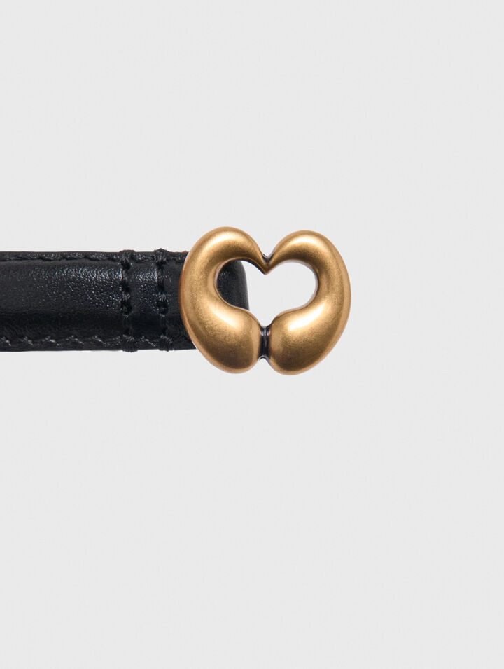 Ceinture fine en cuir