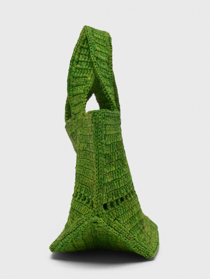 Mini cabas en raphia naturel