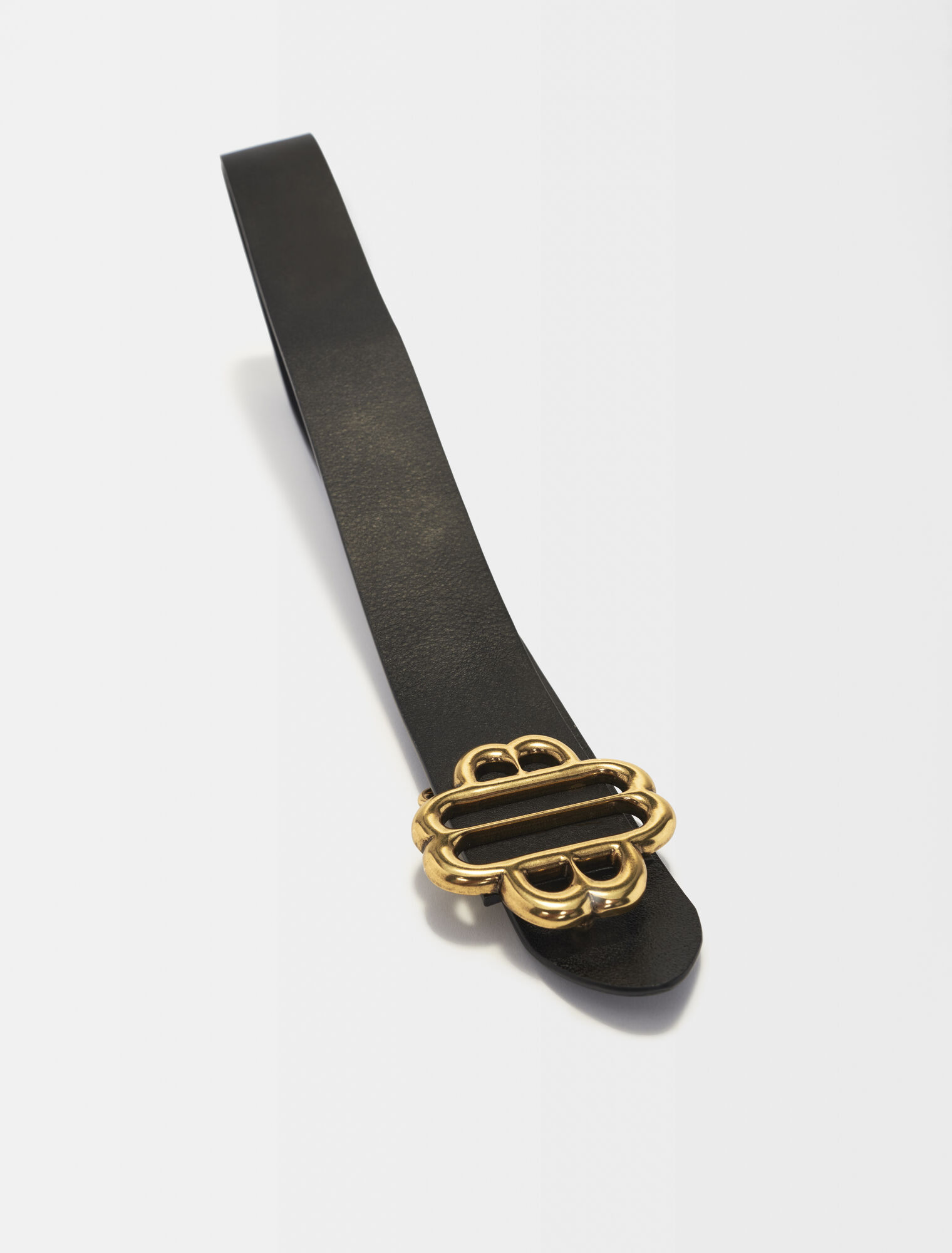 Ceinture logo Clover en cuir