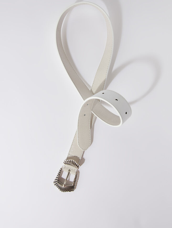 Ceinture en cuir à boucle grunge