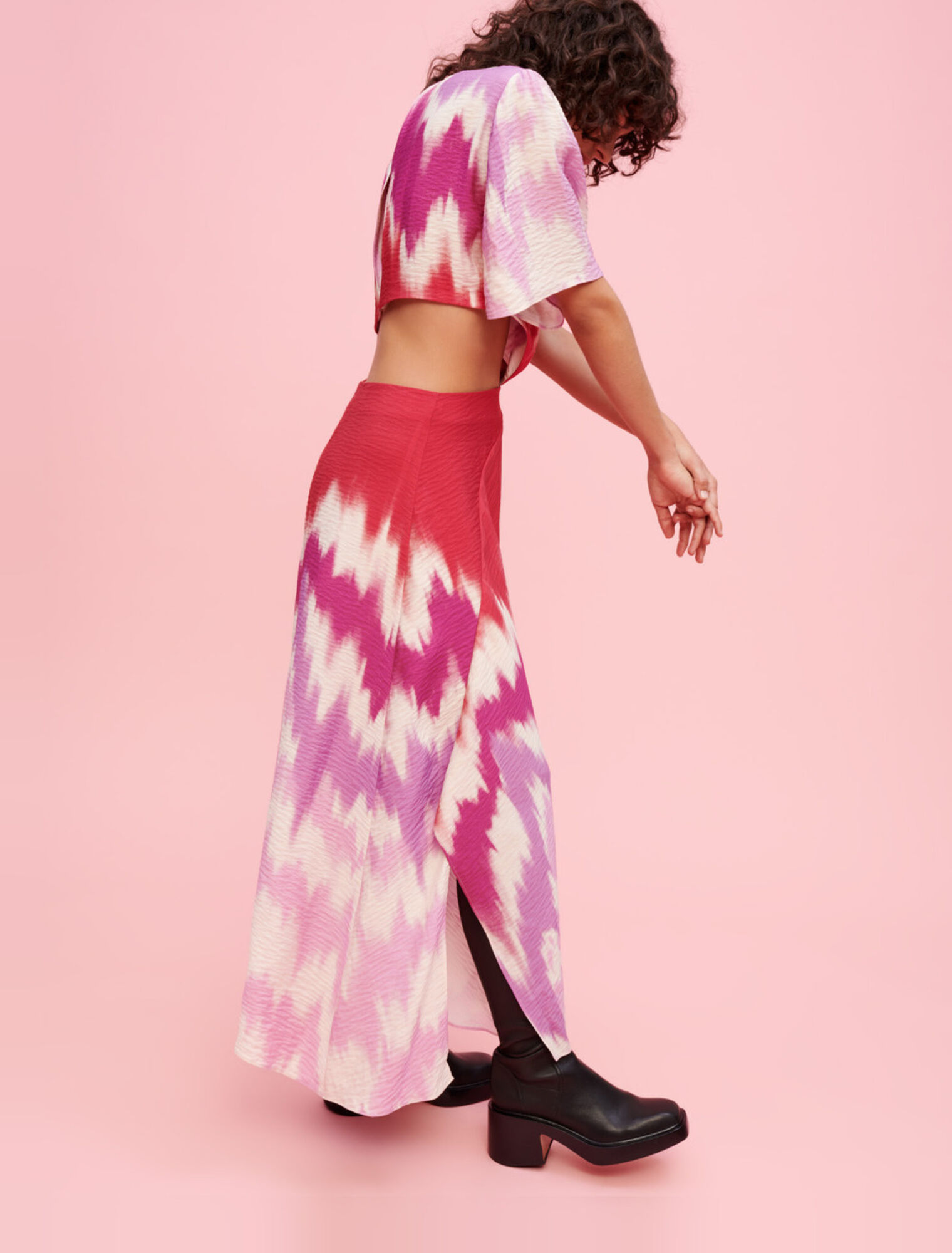 Robe foulard asymétrique Tie and Dye