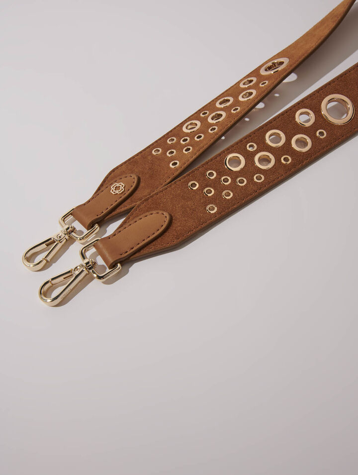 Bandoulière en suède à studs