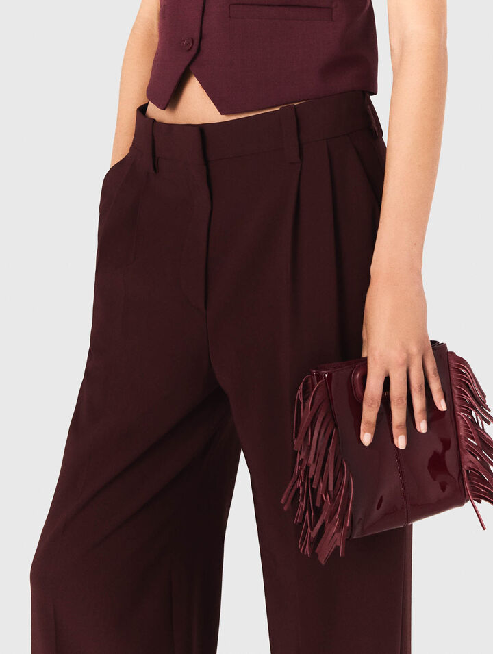 Sac M mini en cuir lisse