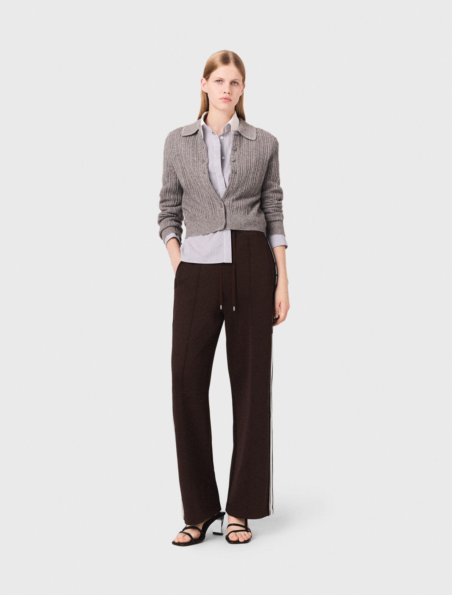 Pantalon avec bandes droites