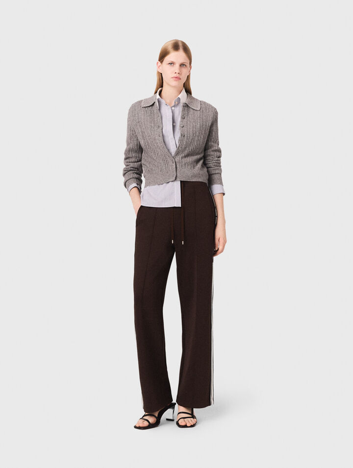 Pantalon avec bandes droites