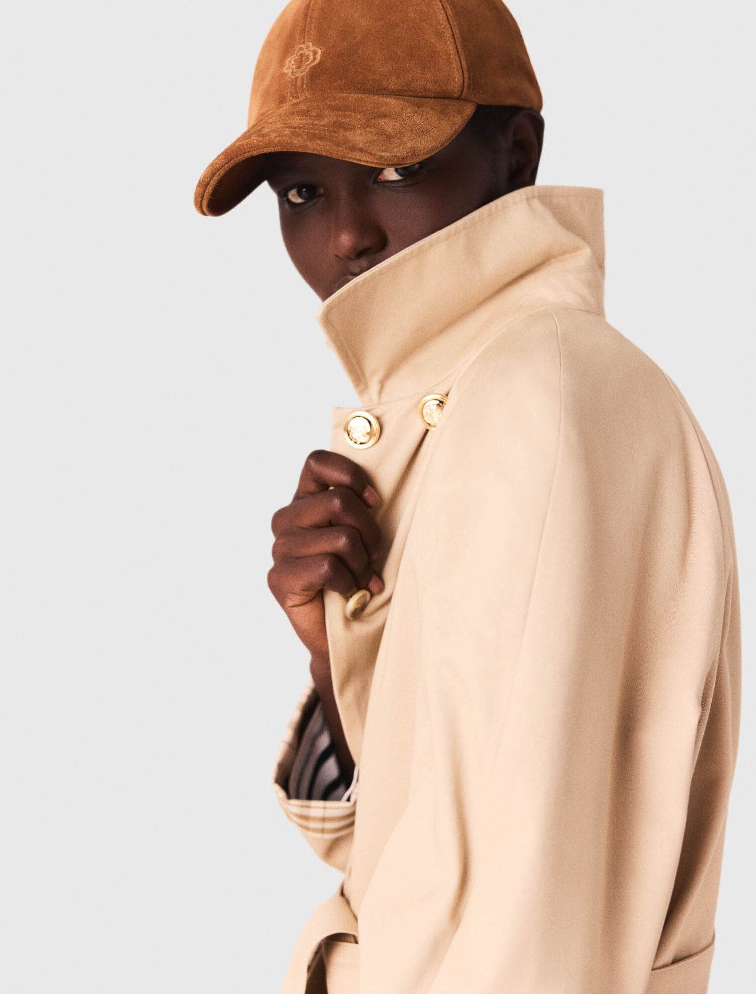 Casquette en suède